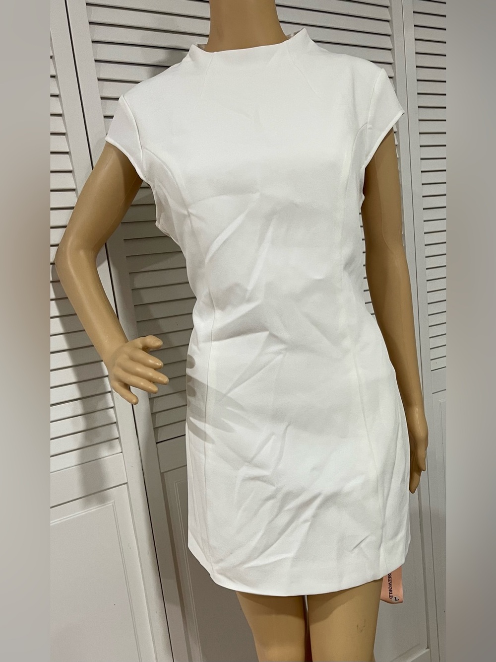 SHEIN White Cap Sleeve Slip Dress